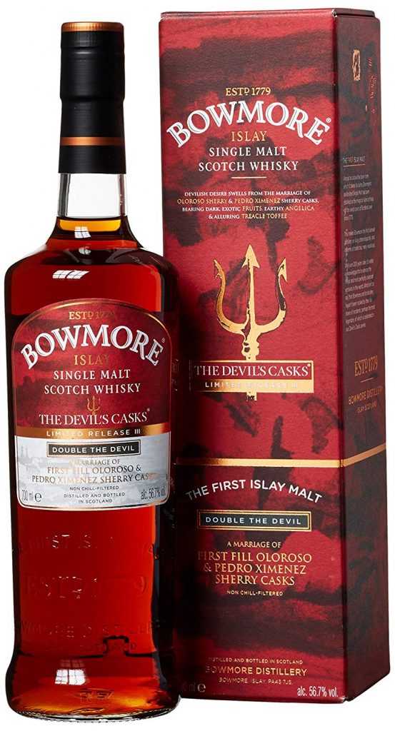 Edicion limitada de Bowmore the devils cases